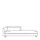 Sleek Daybed Left Arm