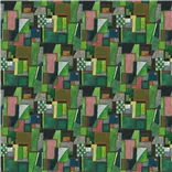 Raku Patchwork Emerald