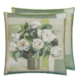 Celadon Vase Celadon Cotton Cushion