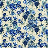 Hirigana Indigo Shower Curtain