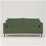 Positano 2.5 seater - Matt Black Legs - Brera Lino Quercus