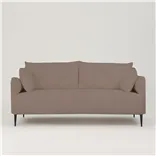 Positano 2.5 seater - Matt Black Legs - Brera Lino Cameo