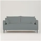 Positano 2.5 seater - Matt Black Legs - Aria Waterfall