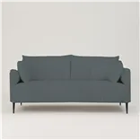 Positano 3 seater - Matt Black Legs - Tortona Dusk