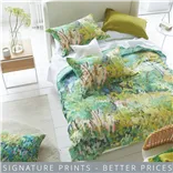 Foret Impressionniste Celadon Cotton Bed Linen Set