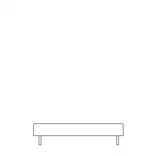 Balance  Rechteckiger Hocker