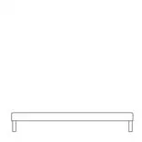 Quadro Large Rectangular Stool