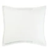 Biella Noir & Alabaster Eurpoean Square Oxford Pillowcase - Reverse