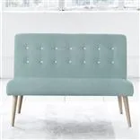 Eva 2 Seater - White Buttons - Beech Leg - Brera Lino Celadon