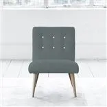 Eva Chair - White Buttonss - Beech Leg - Rothesay Aqua