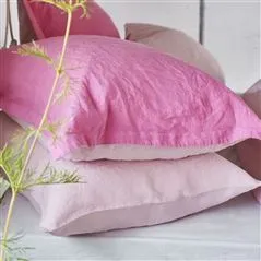 Biella Pale Rose Linen Bed Linen
