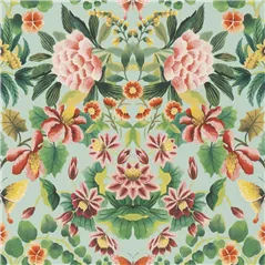 Ikebana Damask Aqua