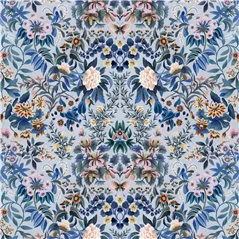 Ikebana Damask Slate Blue