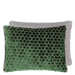 Jabot Emerald Velvet Cushion
