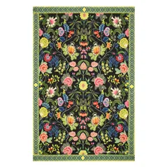 Brocart Decoratif Noir Throw