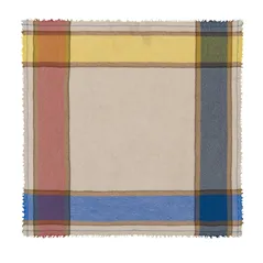Cobalt Bold Checked Scarf