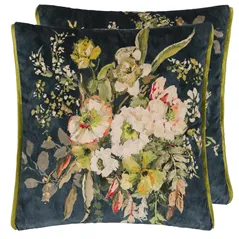 Margaretta Velours Noir Velvet Cushion