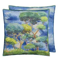 Matsu Cobalt Cotton Cushion
