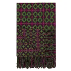 Pembroke Magenta Merino Wolle Decke