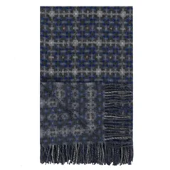 Pembroke Cobalt Merino Wolle Decke
