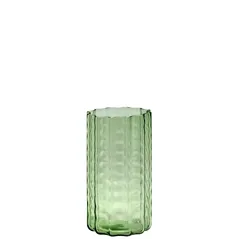 Wide Green Waves Vase