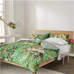 Margaretta Emerald Green Cotton Bed Linen Set