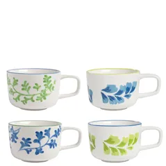 Fougere Mugs Set Of 4 