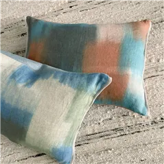 Carrés Ombrés Terracotta Cushion