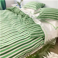 Burlington Stripe Emerald Bed Linen