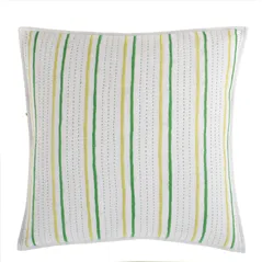 Green Embroidered Cushion