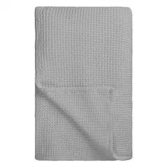 Alba Pale Grey Cotton Throw
