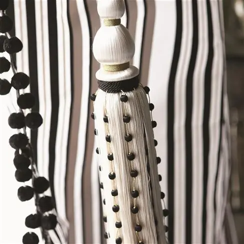 cordoni tie back - black and white