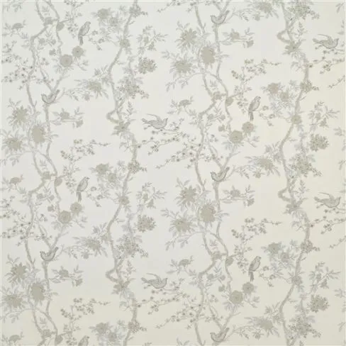 Marlowe Floral Silk Silver