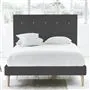 Polka Bed - White Buttons - Superking - Beech Leg - Rothesay Smoke