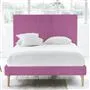 Square Bed - Superking - Beech Leg - Brera Lino Peony