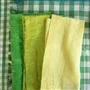 Lario Lemongrass Linen Placemats & Napkins