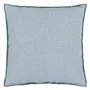 Brera Lino Midnight & Chambray Cushion - Reverse