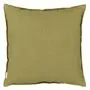 Brera Lino Lime & Moss Cushion - Reverse