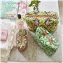 Ikebana Damask Aqua Medium Washbag