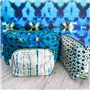 Shibori Blue Kosmetiktasche mittel