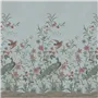 Peacock Toile Scene 1 Sky Blue