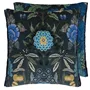 Brocart Decoratif Velours Indigo Cushion