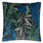 Brocart Decoratif Velours Indigo Cushion - Reverse