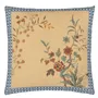Peacock Toile Sepia Cushion - Reverse