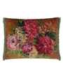 Fleurs d artistes Velours Terracotta Cushion