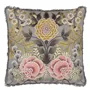 Brocart Decoratif Embroidered Sepia Cushion