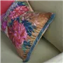 Fleurs D Artistes Velours Terracotta Velvet Cushion