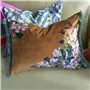 Fleurs D Artistes Velours Terracotta Velvet Cushion
