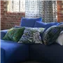 Brocart Decoratif Velours Indigo Kissen