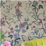 Peacock Toile Scene 1 Parchment